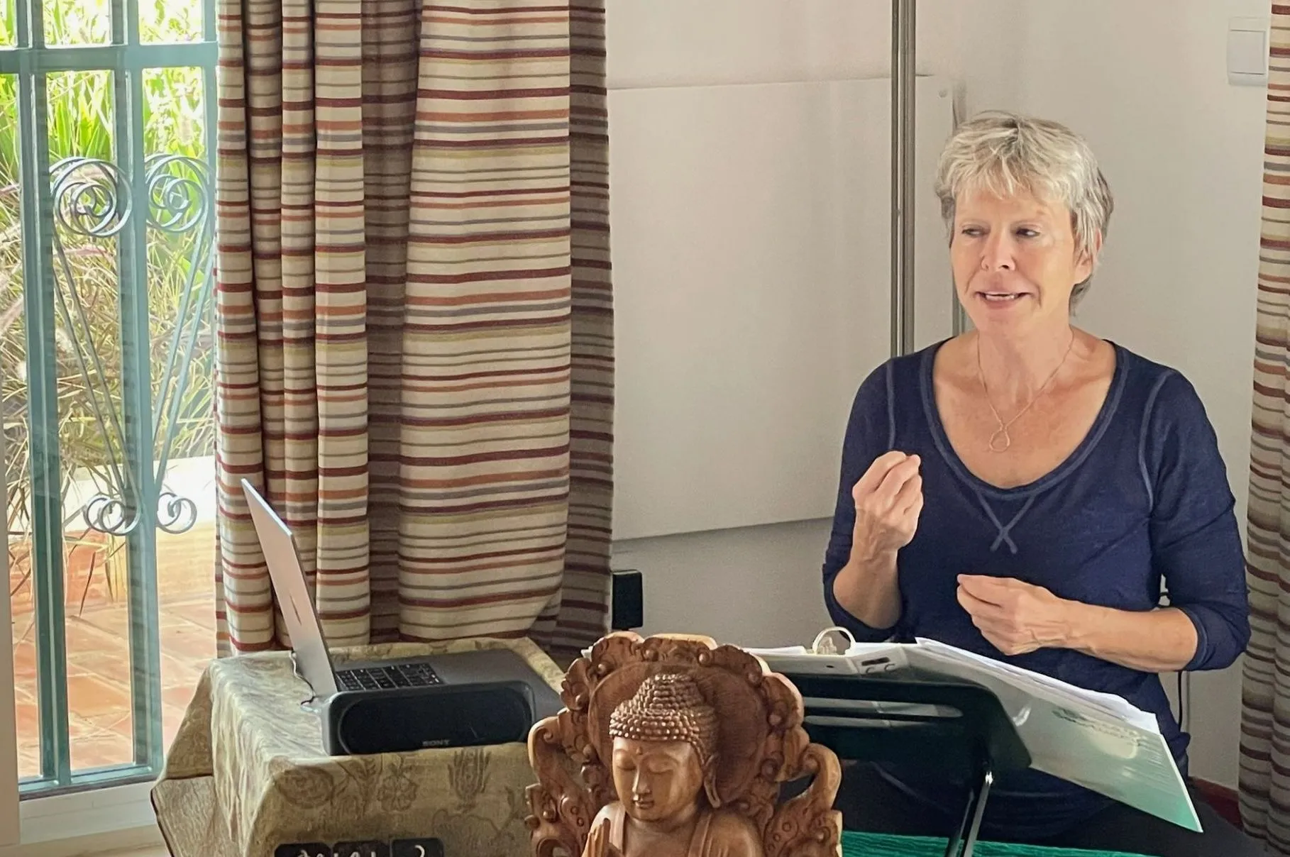 Becca Williams leading one of her trademark Elevation Ceremonies focused on her approach to emotional healing, emotional regulation, and inner transformation.
