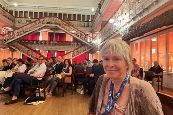 Becca Williams attending a conference on plant medicine in Portugal